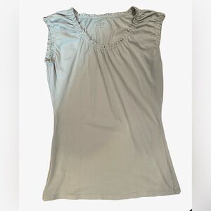 LOFT Women's Light Gray Top